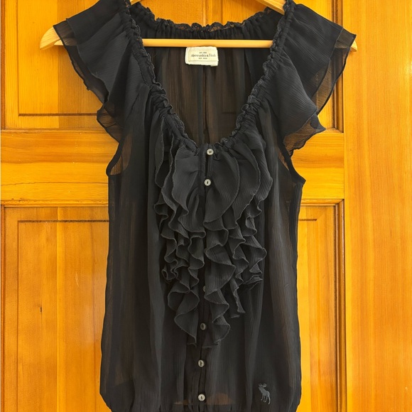 Y2K Vintage Abercrombie and Fitch top size small - Picture 1 of 4